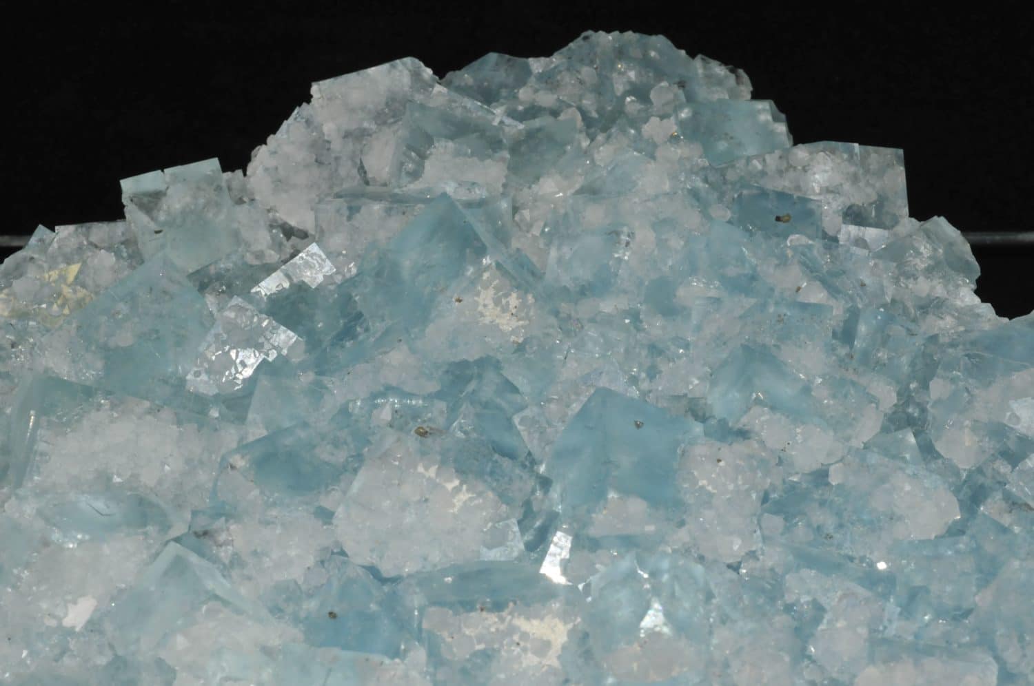 Blue fluorite from the Burc mine (at the Burg, Tarn, France)