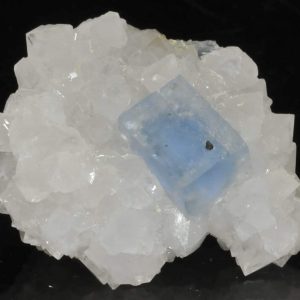 Blue fluorite from Burc (Burg, Tarn, France)