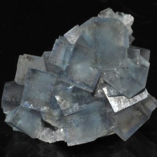 Blue fluorite from the Burc mine (Burg, Tarn, France).