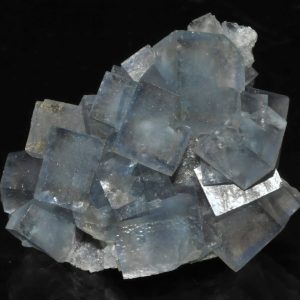 Blue fluorite from the Burc mine (Burg, Tarn, France).