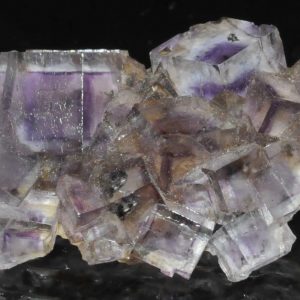 Purple fluorite with growth phantoms from Illinois (USA).