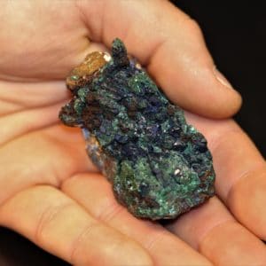 Azurite et malachite, ex-collection de l'académie de Philadelphie, Chessy-les-Mines.