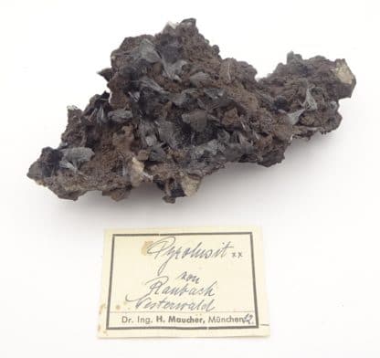 Pyrolusite, Roßbach Mine, Allemagne.