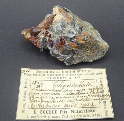 Chondrodite, Tilly Foster Mine, Maine, USA.