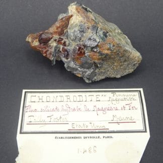 Chondrodite, Tilly Foster Mine, Maine, USA.