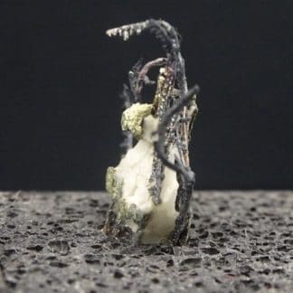 Argent natif sur calcite, Batopilas, Chihuahua, Mexique.