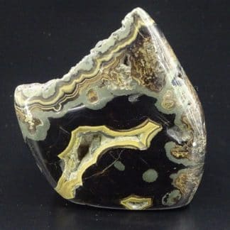 Sphalérite, Galène et Marcassite (schalenblende), Lontzen, Belgique.