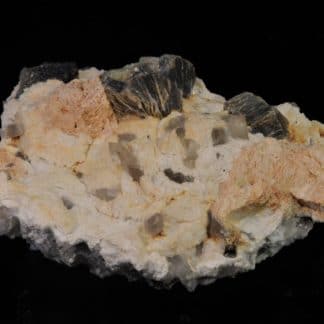 Muscovite en livre ouvert, Quartz, Tourmaline, N88, Langogne, Lozère.