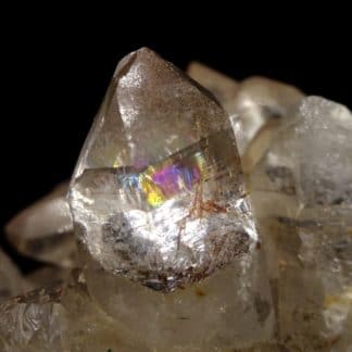 Quartz à rutile, Clabecq, Tubize, Brabant-Wallon, Belgique.