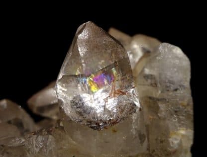 Quartz à rutile, Clabecq, Tubize, Brabant-Wallon, Belgique.