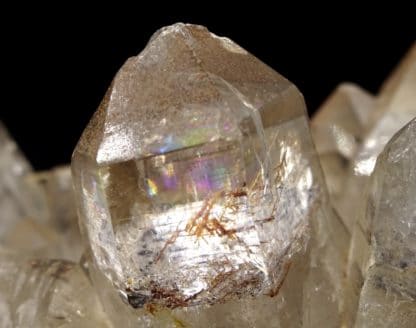 Quartz à rutile, Clabecq, Tubize, Brabant-Wallon, Belgique.