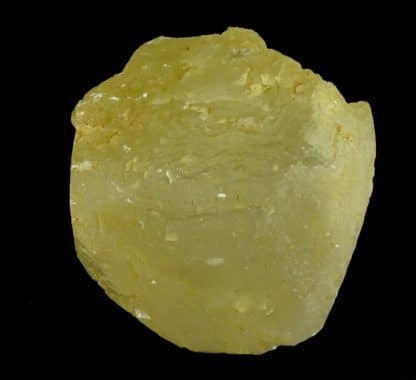 Calcite jaune, carrière de Leffe, Dinant, Belgique.