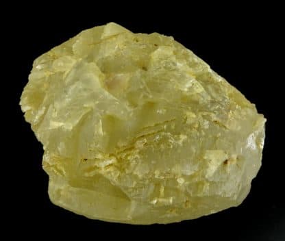 Calcite jaune, carrière de Leffe, Dinant, Belgique.