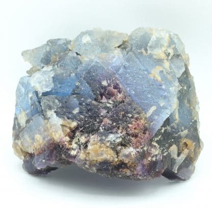 Fluorite bicolore, carrière du Boltry, Seilles, Belgique.