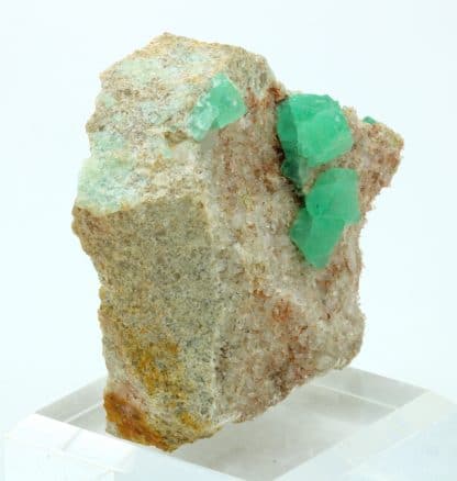 Fluorite verte, Nancy Hanks Mine, Unaweep Canyon, Colorado, États-Unis.