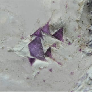 Kammérerite sur Calcite, Mine Kop, Turquie.
