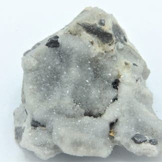 Sphalérite et Galène sur Quartz, Mine de Plombières , Bleyberg, Belgique.