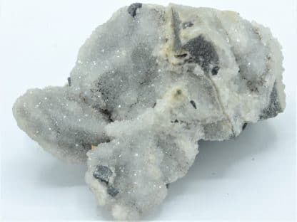 Sphalérite et Galène sur Quartz, Mine de Plombières , Bleyberg, Belgique.