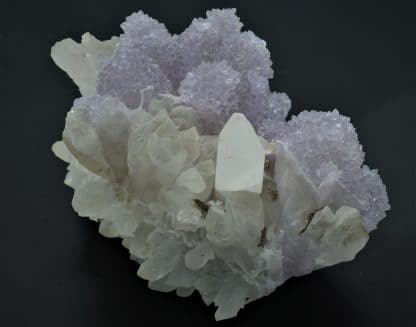 Quartz Améthyste et Calcite, Brésil.