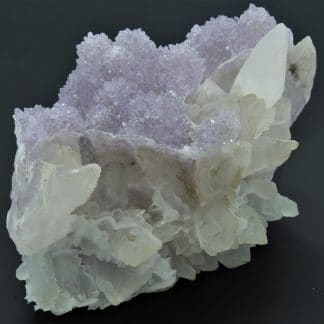 Quartz Améthyste et Calcite, Brésil.