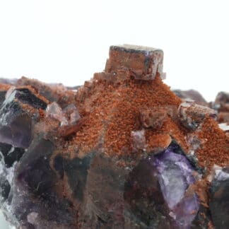 Fluorine hématoïde cubique et en octaèdres, Allemagne.