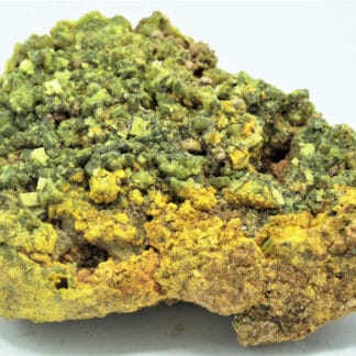 Autunite et Dewindtite, Kerler, Lignol, Morbihan, Bretagne.