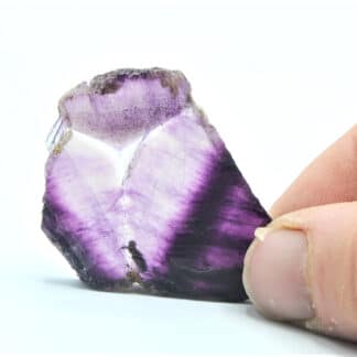 Fluorite avec « étoile Mercedes », Carrière de Boltry, Seilles, Belgique.
