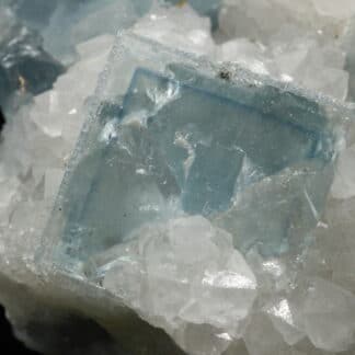 Cristaux de fluorine bleue de la mine du Burc (Burg - Tarn)