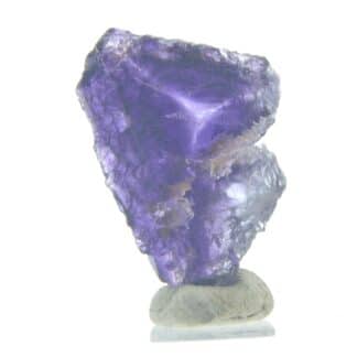Fluorite avec « étoile Mercedes », Carrière de Boltry, Seilles, Belgique.