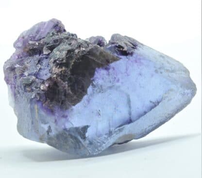 Fluorite (Fluorine) bleue et violette, carrière du Boltry, Seilles, Belgique.