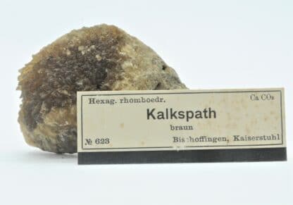 Calcite jaune, Bischoffingen, Kaiserstuhl, Allemagne.