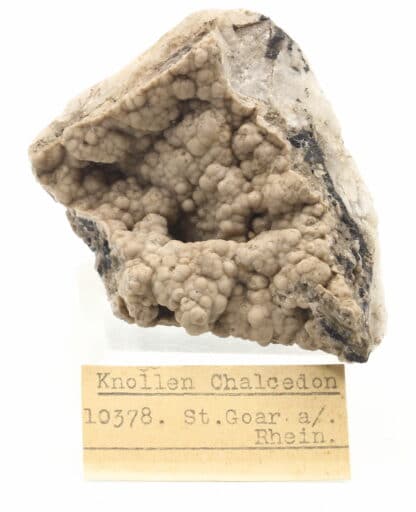 Calcédoine (knollen chalcedon), Sankt Goar, Rhineland-Palatinate, Allemagne.