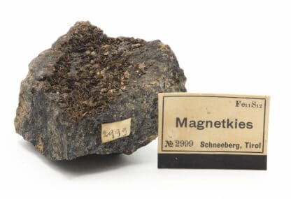 Pyrrhotite (magnetkies), Schneeberg, Erzgebirgskreis, Saxe, Allemagne.