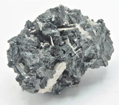 Manganite et Barytine (Baryte), Ilfeld, Thuringe, Allemagne.