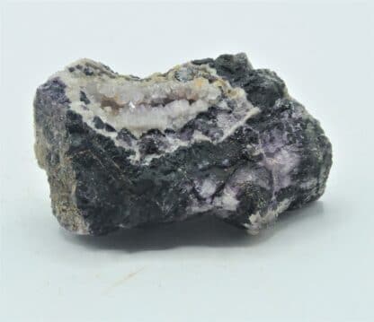 Amethyst & violetter Fluorit (Quartz et Fluorite), Schwandorf, Bayern (Bavière), Allemagne.