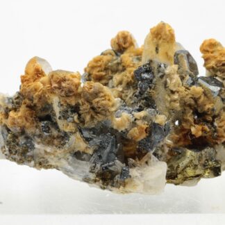 Quartz, sidérite et tétraédrite, Province de Huancavelica, Pérou.