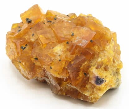 Fluorite jaune, Gersdorf, Mittelsachsen, Saxe, Allemagne.