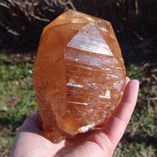 Cristal de Calcite maclé, Pont-à-Nôle, Mont-sur-Marchienne, Belgique.