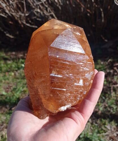 Cristal de Calcite maclé, Pont-à-Nôle, Mont-sur-Marchienne, Belgique.