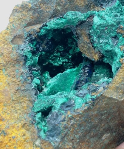 Azurite et Malachite, Chessy-les-Mines, Rhône, (XIXème siècle).