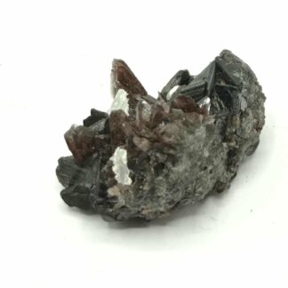 Axinite et Sphalérite (Blende), Mine Fortuna, Fresnillo, Mexique.