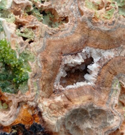 Pyromorphite et Fluorite (Fluorine), Chaillac, Indre.