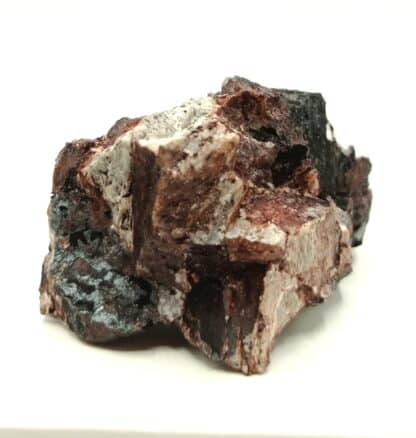 Cuprite sur Goethite, Mine Morenci, Arizona, USA (États-Unis).