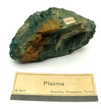 Plasma (Jaspe, Quartz), Sumella, Fassathal, Tyrol, Autriche.