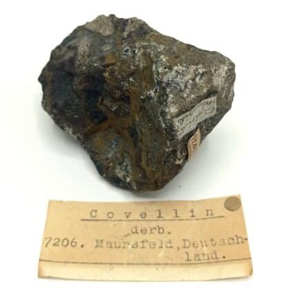 Covellin (Covellite), Maunsfeld (Mansfeld), Allemagne.