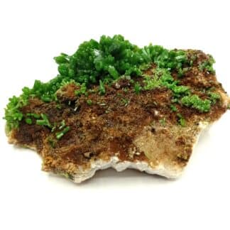 cristaux de pyromorphite verte de la mine des Farges en Corrèze