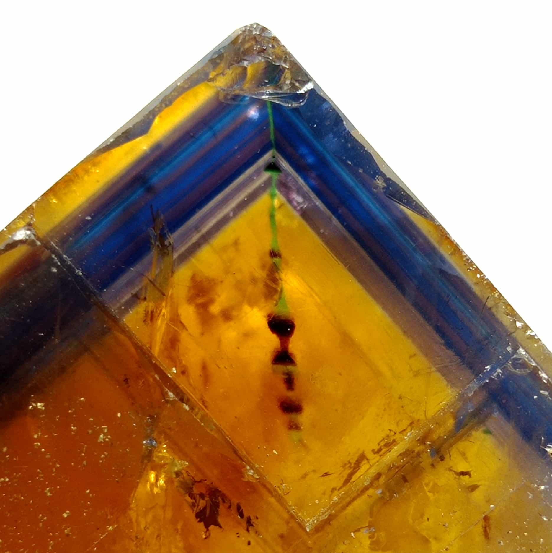 Fluorine (Fluorite), Filon jaune, Valzergues, Aveyron.
