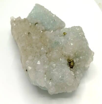 Fluorite (Fluorine), Quartz et Chalcopyrite, Le Burc (Burg), Tarn.