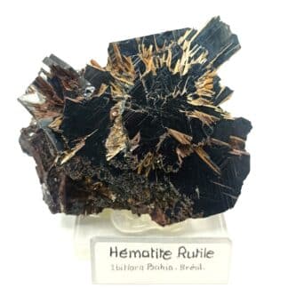 Hématite et Rutile, Ibitiara, Bahia, Brésil.