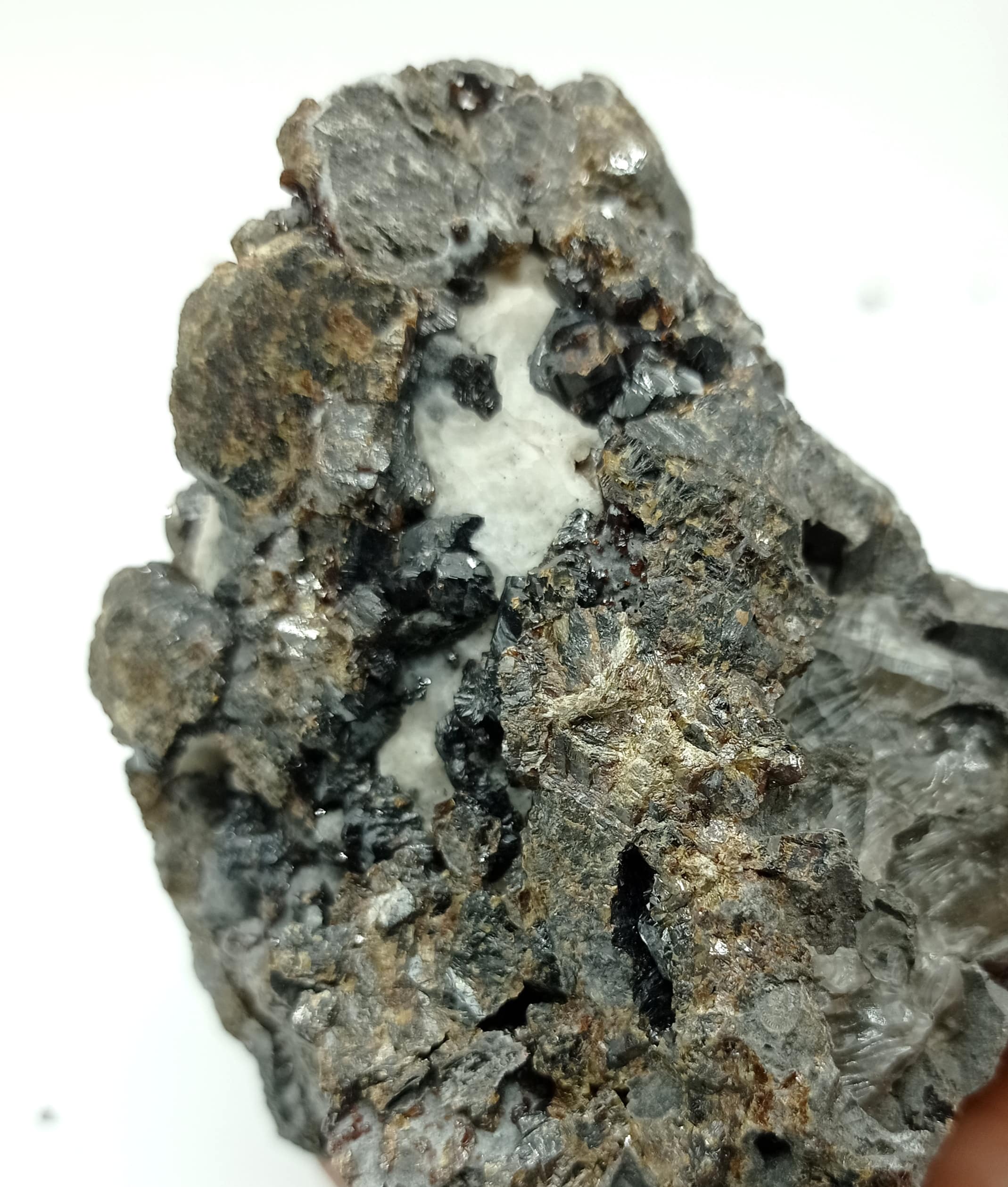 Sphalérite (Blende), Mine de Beauraing, Belgique.